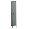 Single Tier Steel Locker, Dark Gray B68645
