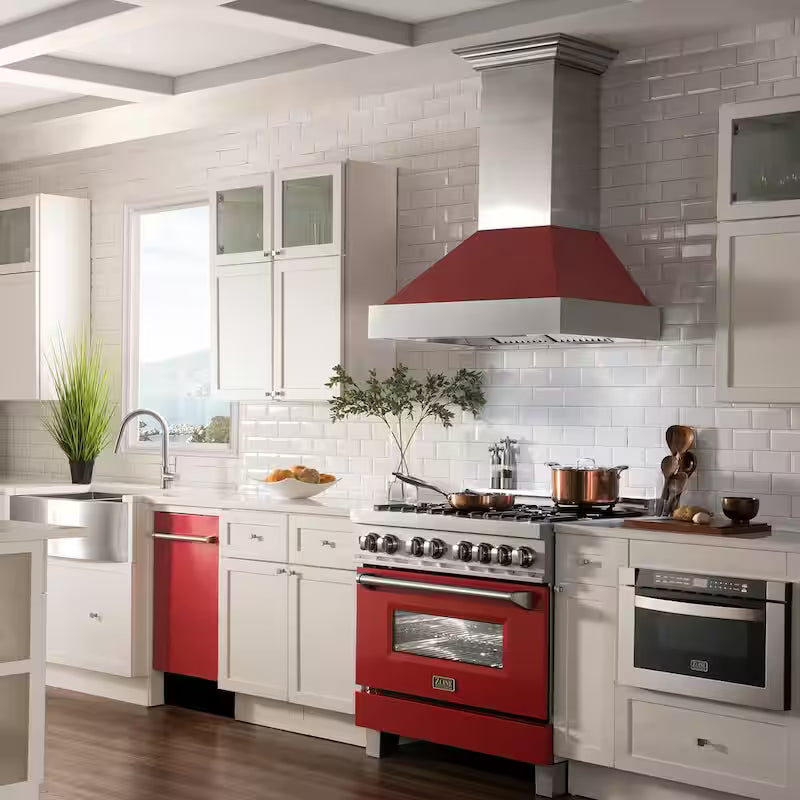 Red Compact Dishwasher with 2 Racks Q5873