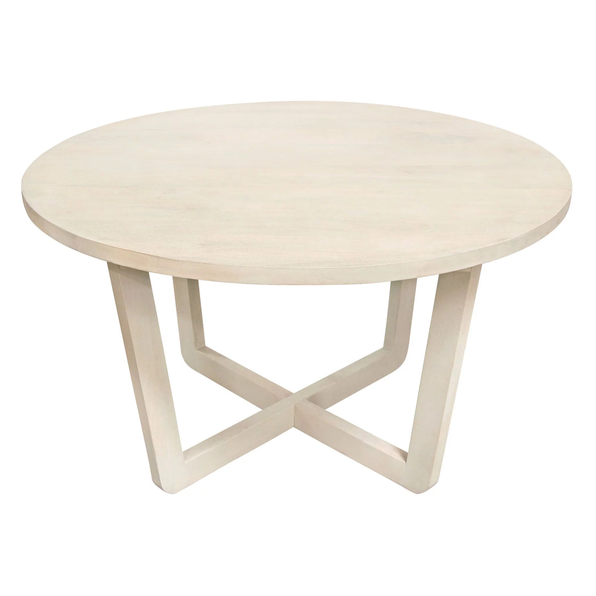 Round Solid Mango Wood Dining Table C61017